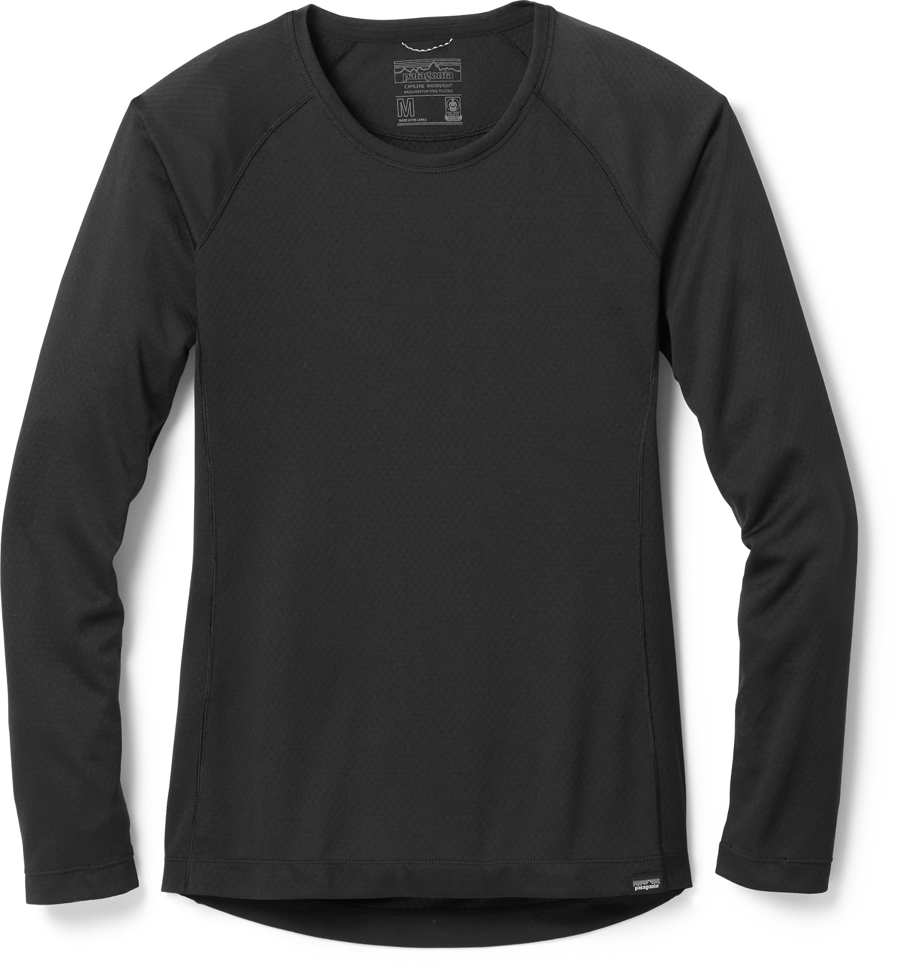 Рубашка Crew Capilene средней плотности – женская Patagonia, черный