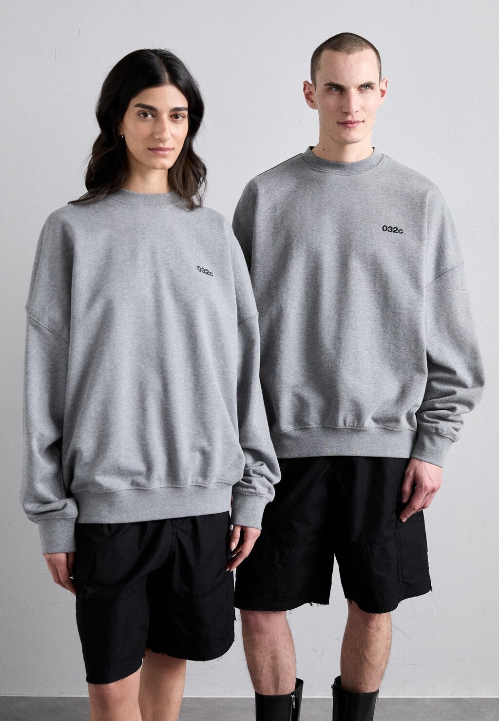 

Толстовка BUBBLE CREWNECK UNISEX 032c, цвет grey melange