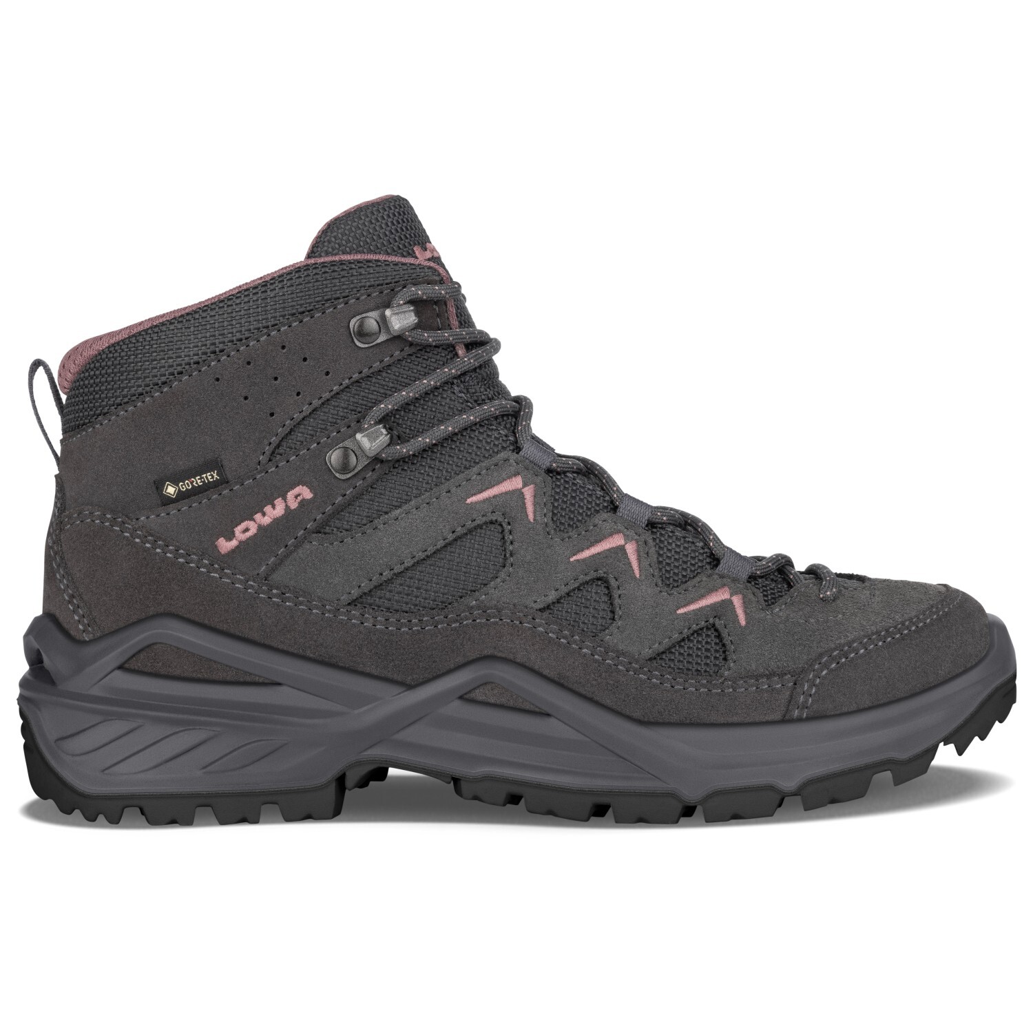 

Походная обувь Lowa Sirkos Evo GTX Mid, цвет Graphit/Altrosa