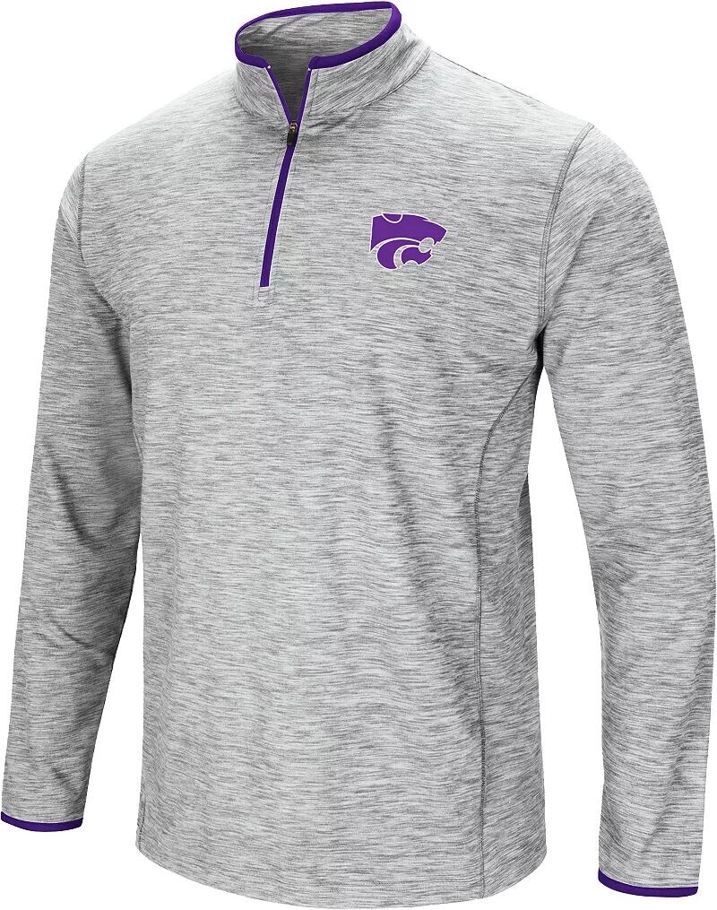 

Colosseum Мужская серая куртка Kansas State Wildcats Rival из полиэстера на молнии