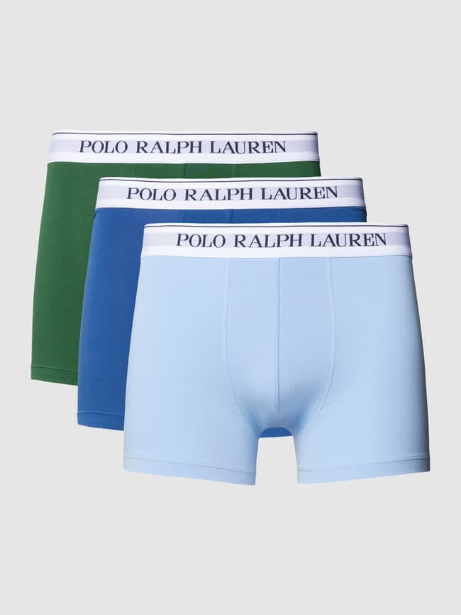 Трусы в упаковке из трех штук с поясом с логотипом Polo Ralph Lauren Underwear, зеленый