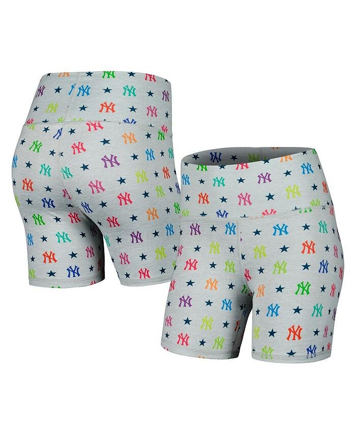 

Женские серые шорты New York Yankees TLC Rainbow Terez, серый