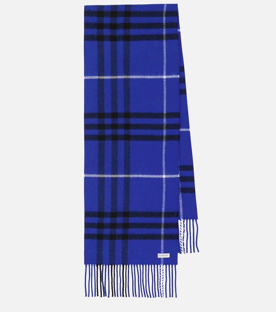 

Шарф burberry в клетку из шерсти и кашемира Burberry, черный