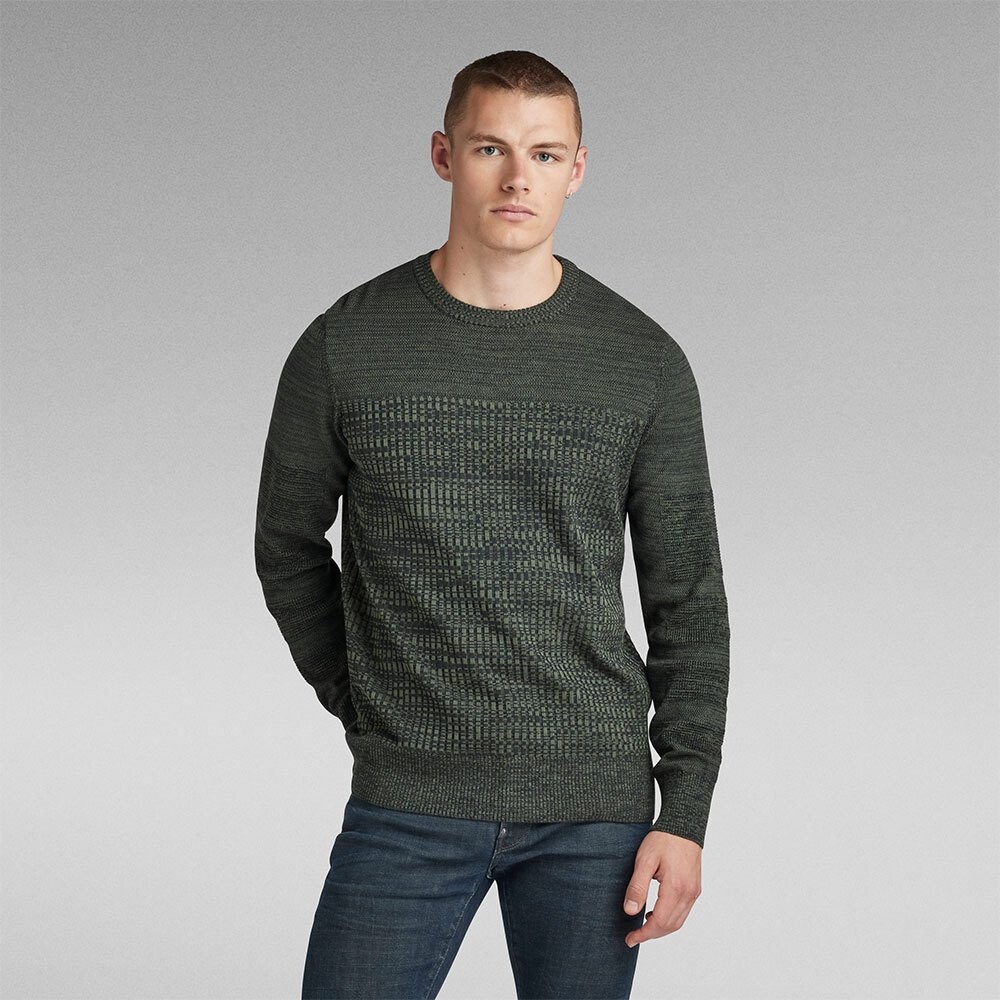 

Свитер G-Star 3D Biker Crew Neck, серый