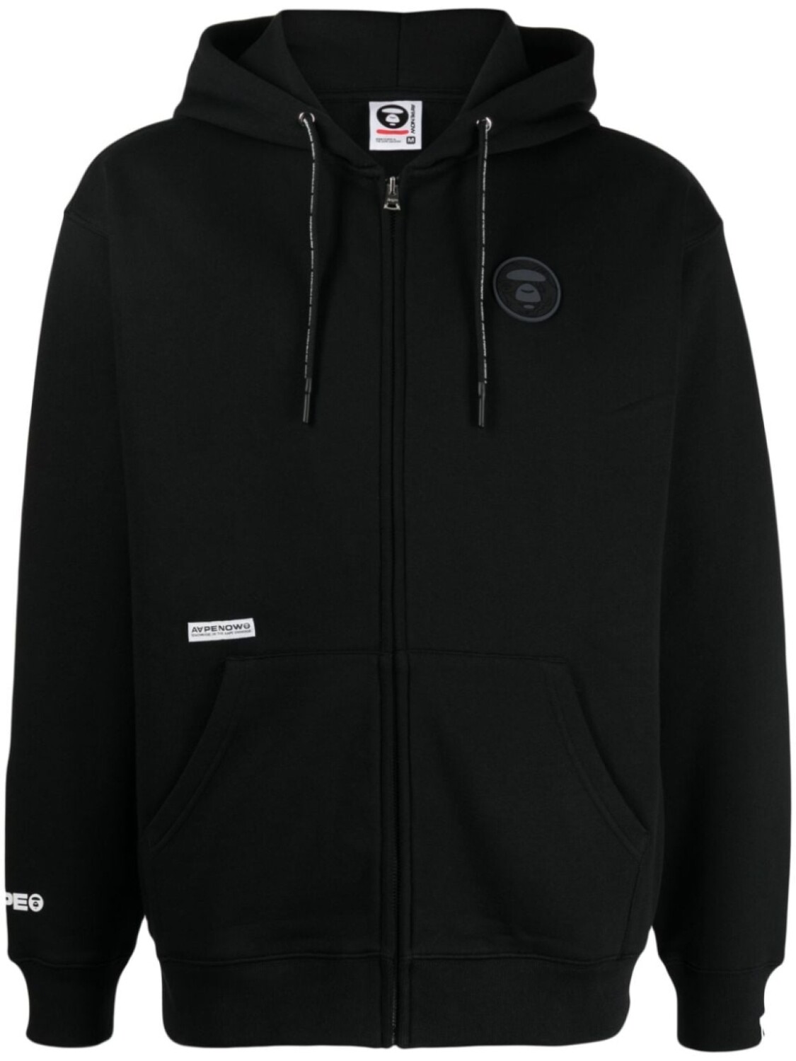 

AAPE BY *A BATHING APE худи с кулиской и логотипом, черный