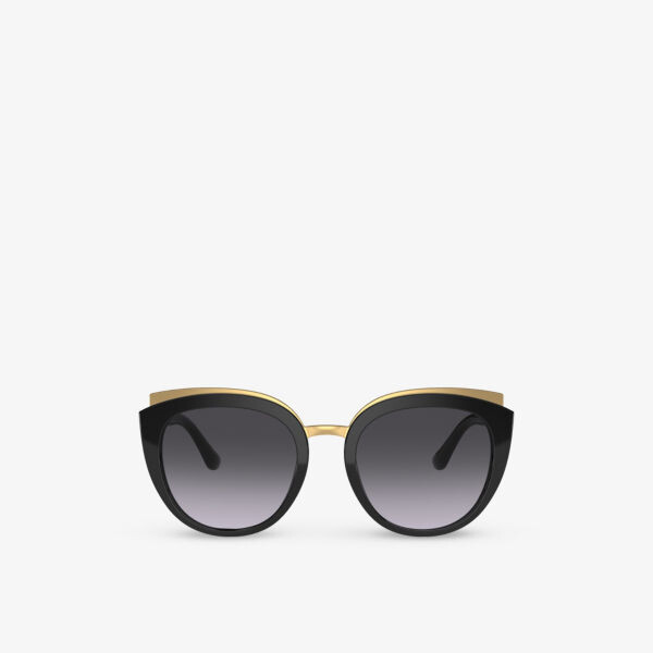 

0dg4383 солнцезащитные очки из ацетата в оправе-бабочке Dolce & Gabbana, черный