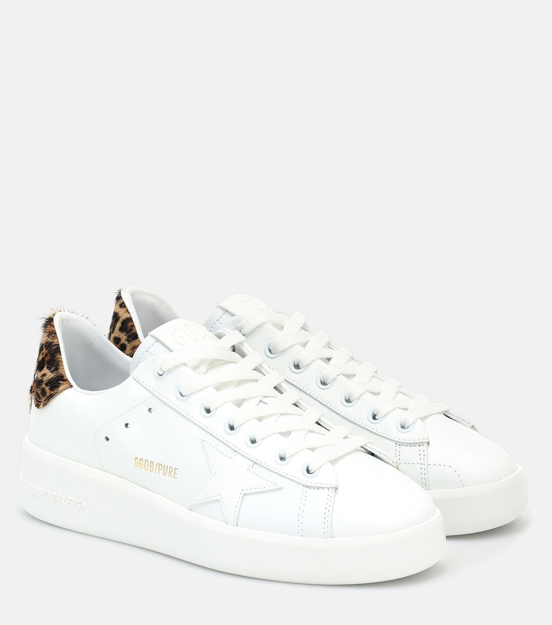 

Кроссовки Pure Star из кожи Golden Goose, белый