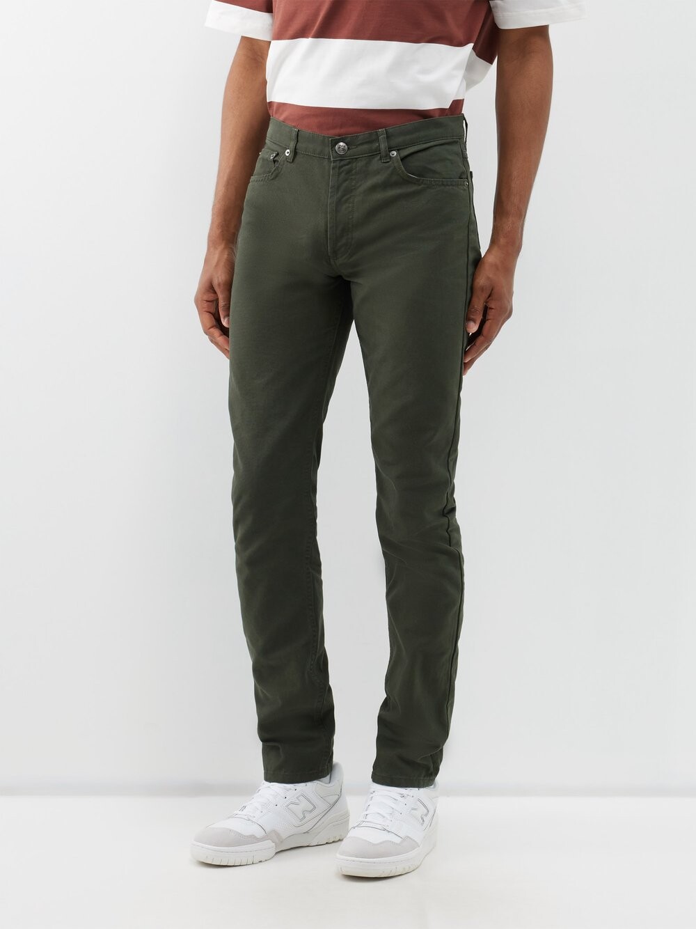 

Джинсы узкого кроя petit new standard A.P.C., зеленый