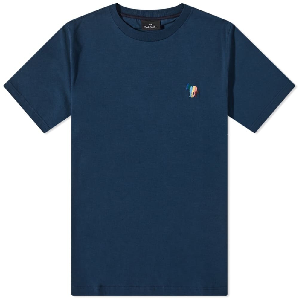 

Футболка Paul Smith в широкую полоску с зеброй, синий