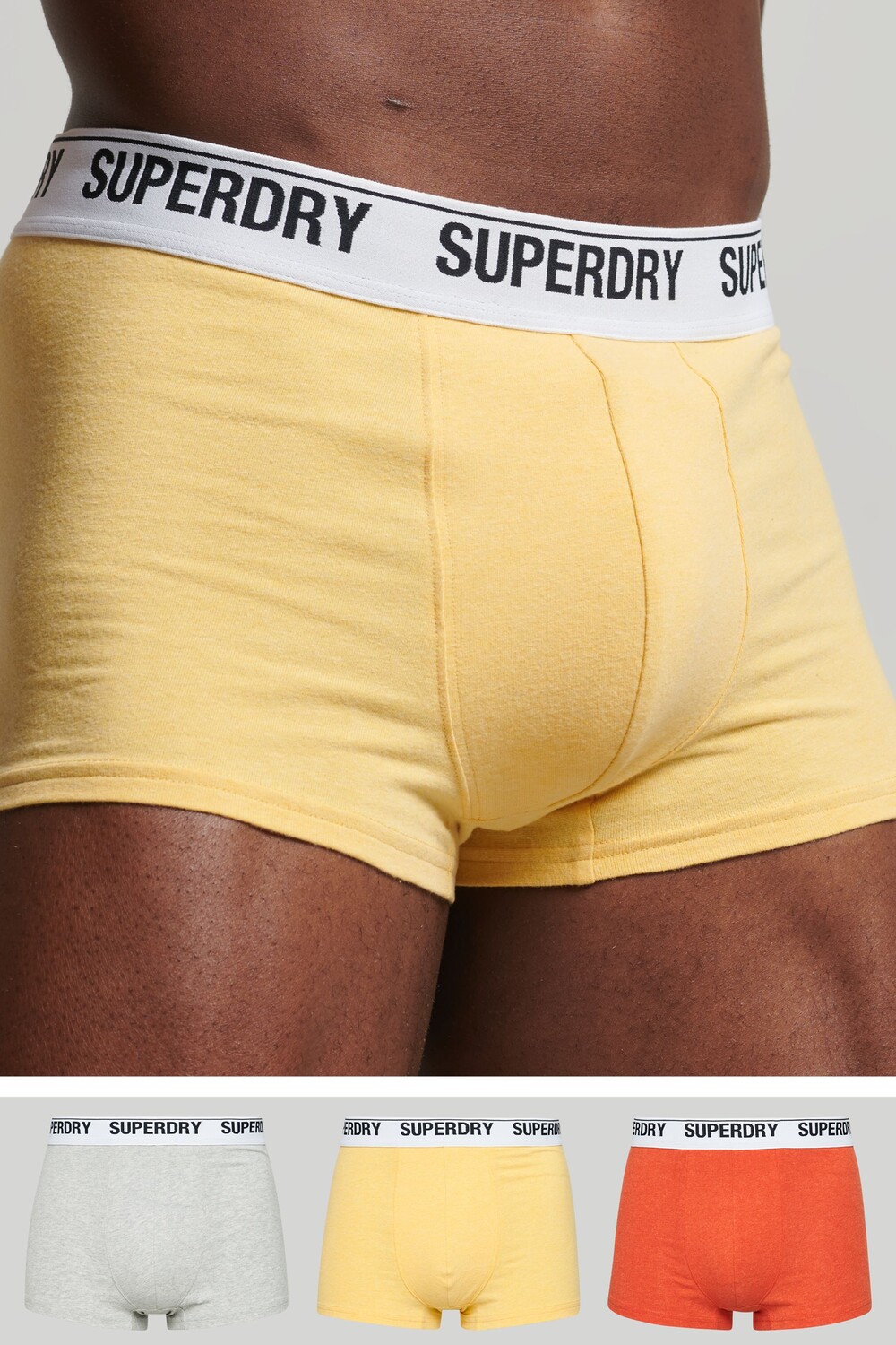 

Комплект из 3 пар боксеров из натурального хлопка Superdry