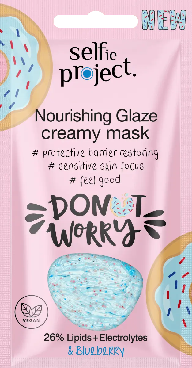 Маска для лица Donut Worry Recovering Glaze Смываемая маска 10 г Selfie Project силиконовый чехол на oneplus 10 pro donut worry для ванплас 10 про