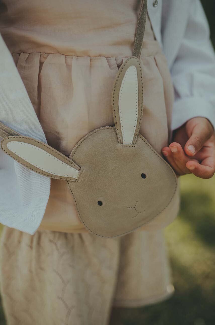 

Кожаная сумка Donsje baby Britta Classic Purse Bunny, бежевый