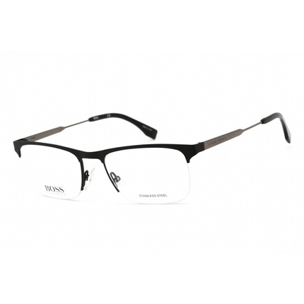 Новые прямоугольные матовые черные очки Hugo Boss 0998 003 — подлинные