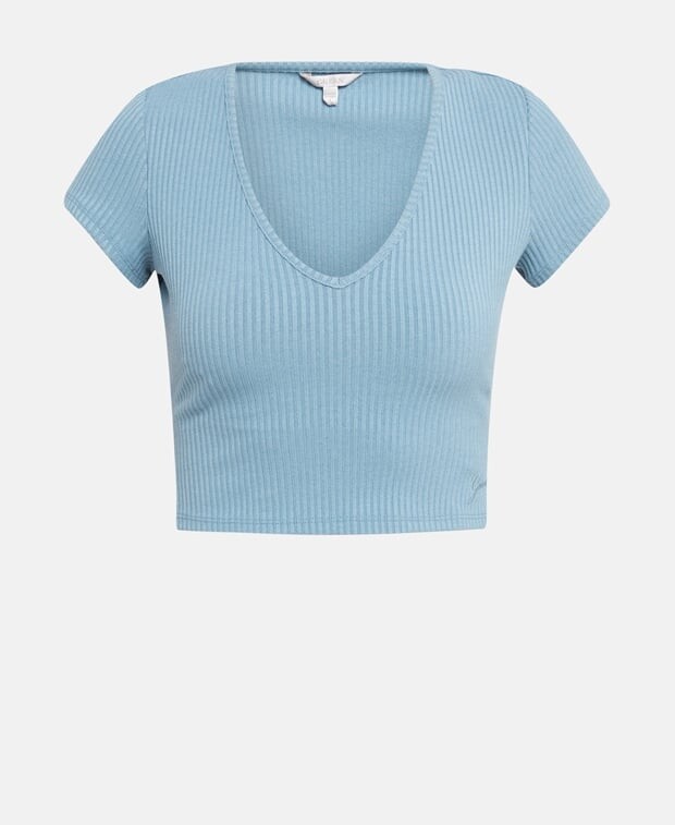 

Футболка Guess, светло-синий