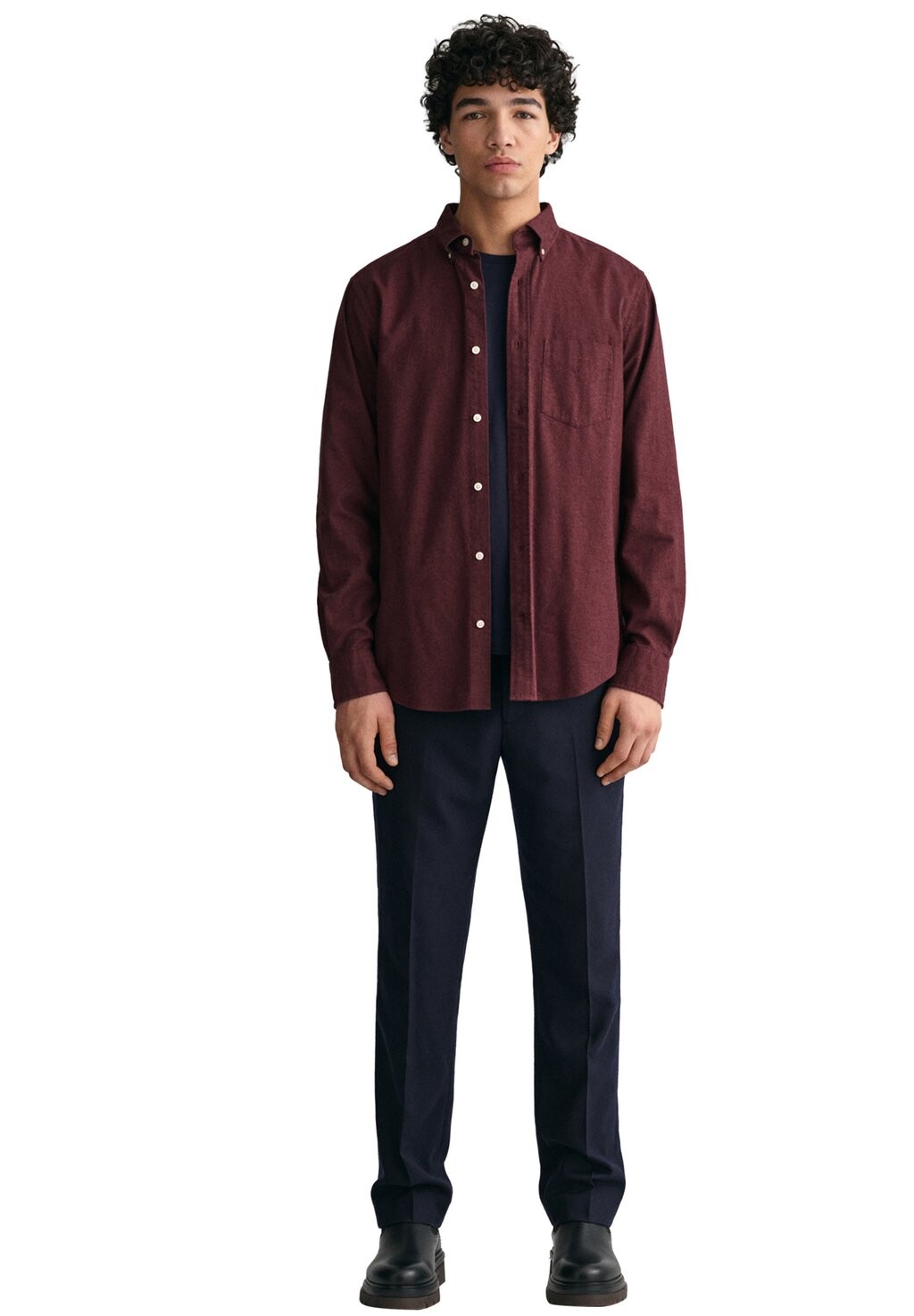 

Рубашка MELANGE GANT, цвет wine red