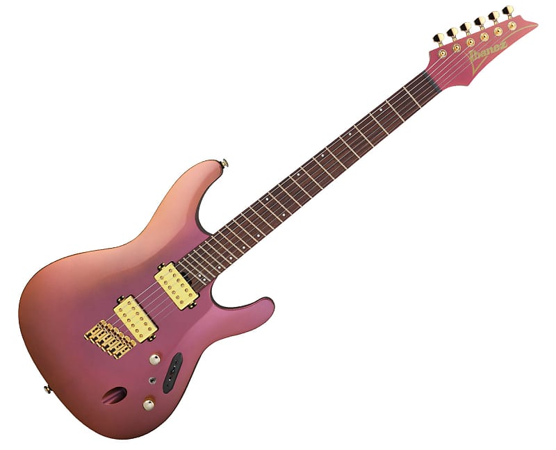 

Электрогитара Ibanez SML721RGC S Axe Design Lab Multi-Scale Guitar - Rose Gold Chameleon