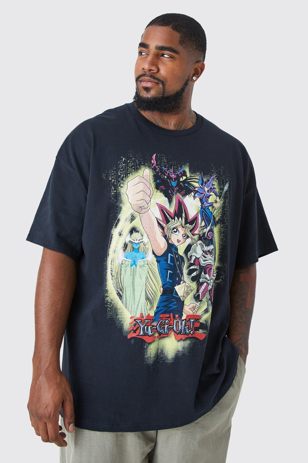 

Футболка с лицензией плюс yugioh Boohoo, черный
