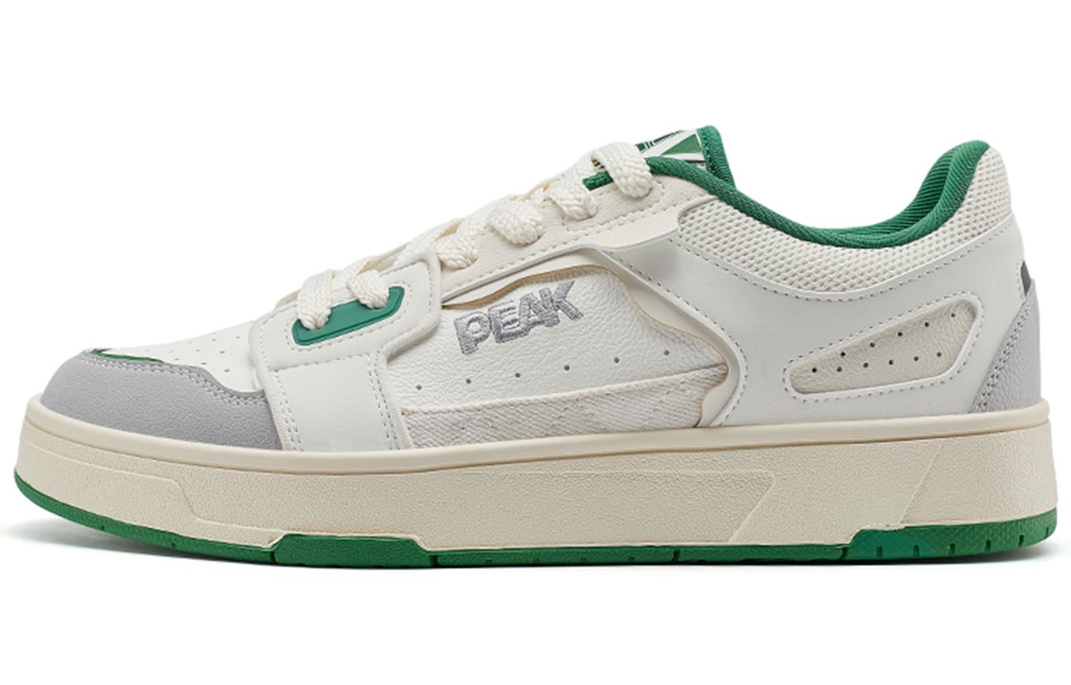 

Кроссовки PEAK Skateboarding Shoes Men Low-top Beige/grass Green