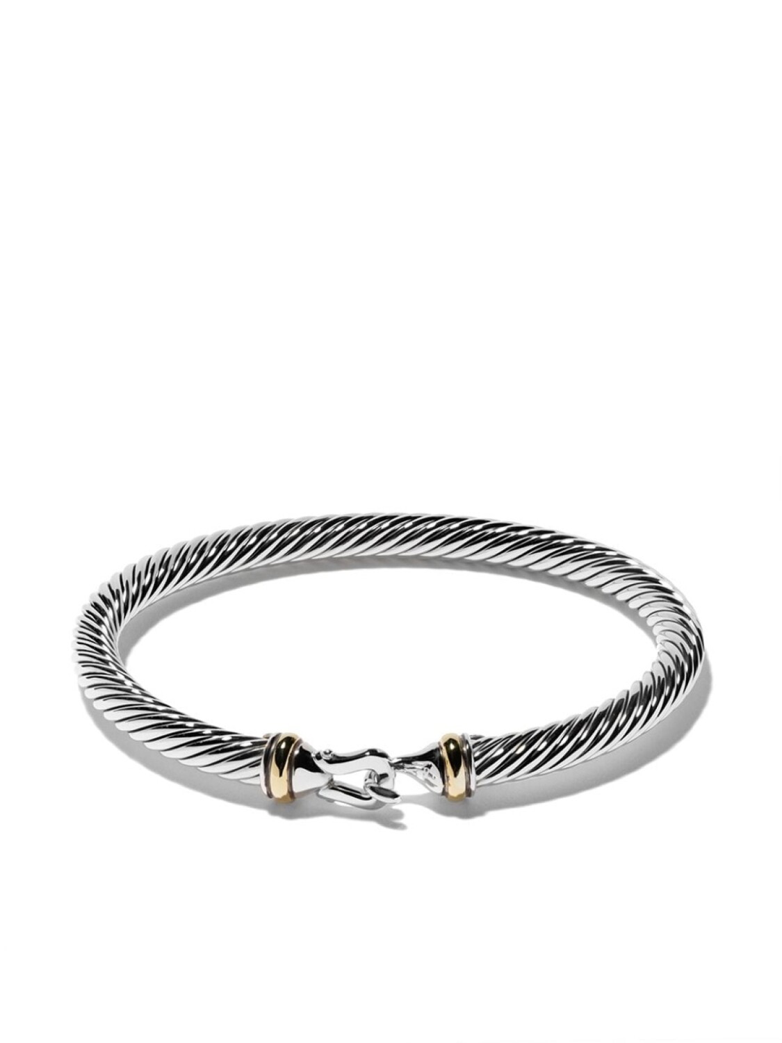 

Браслет Buckle из желтого золота и серебра David Yurman, серебряный