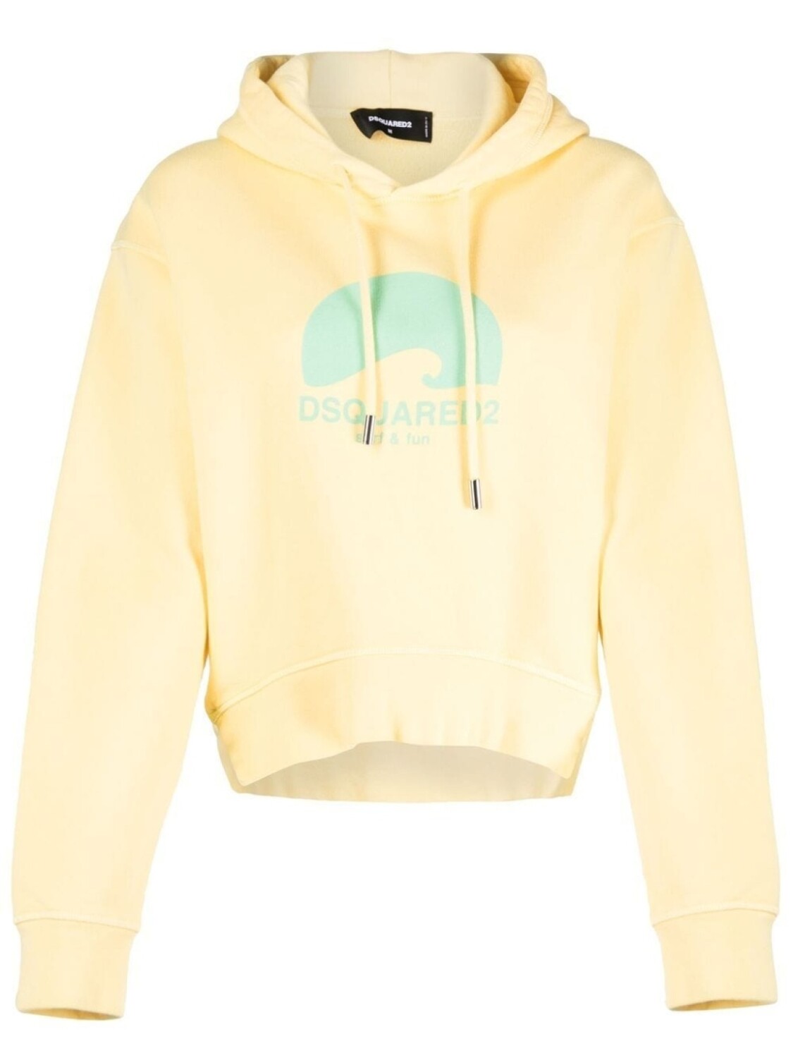 

Dsquared2 худи с кулиской и логотипом, желтый