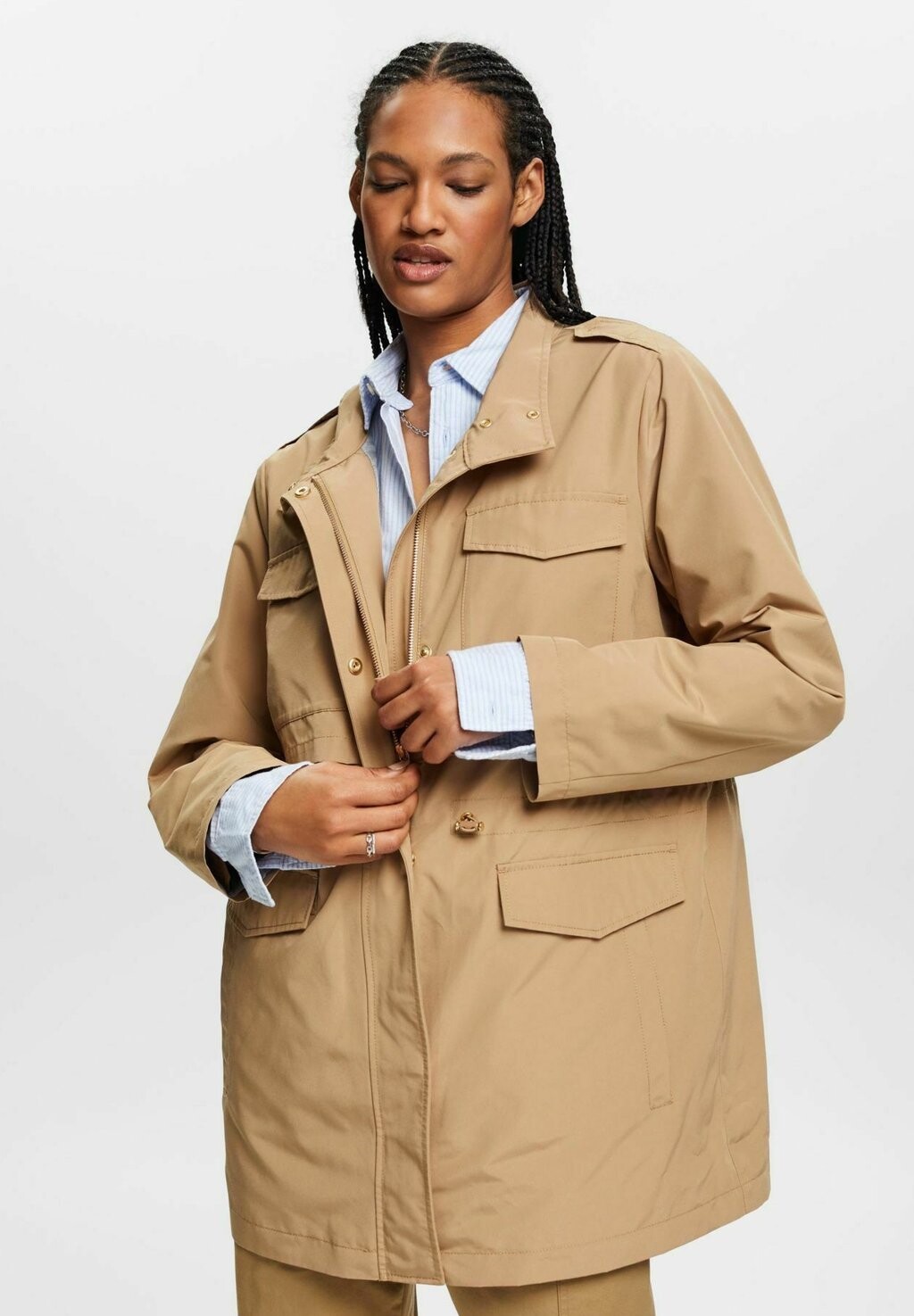 

Короткое пальто Esprit, Коричневый