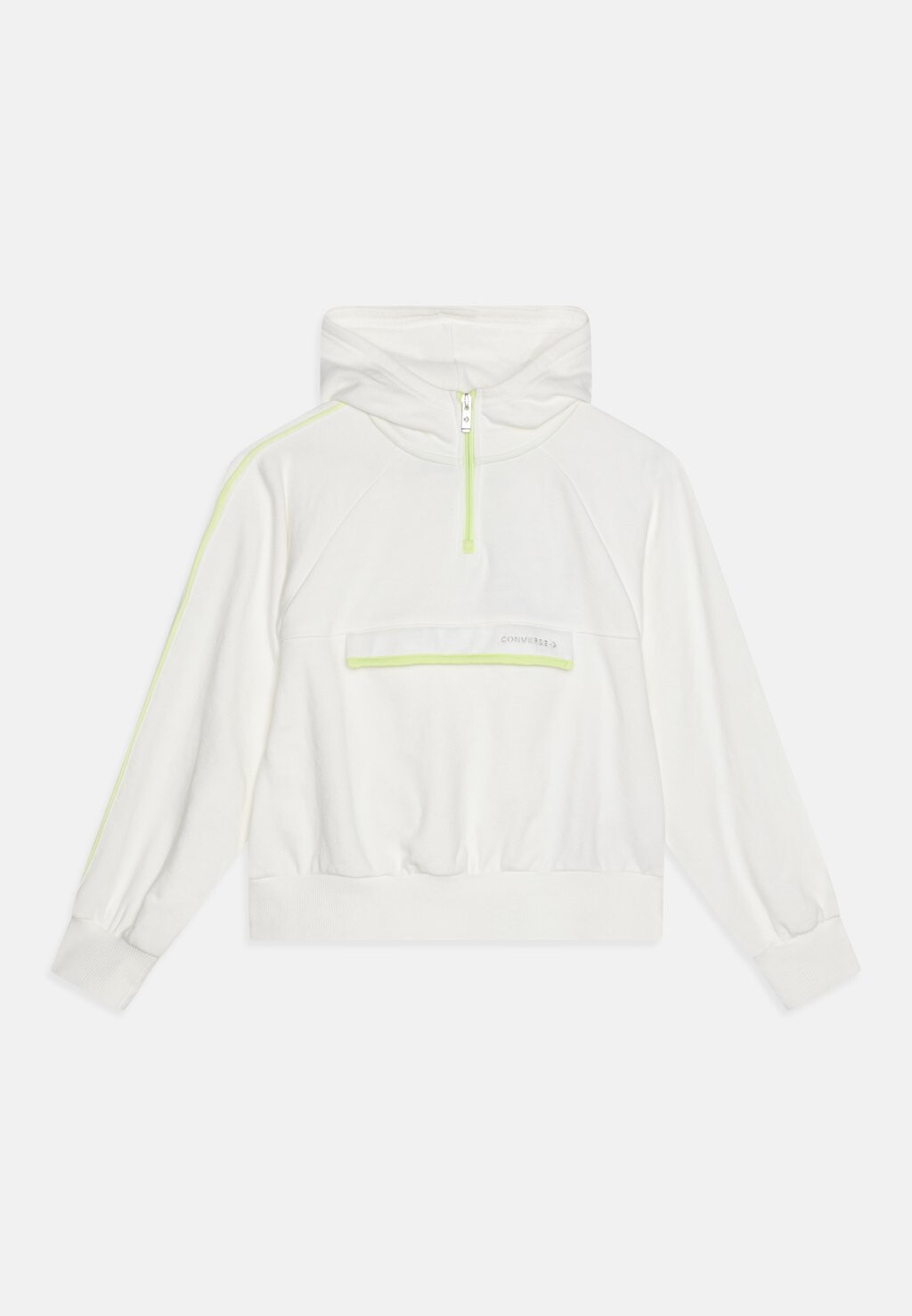 

Толстовка с капюшоном Half Zip Boxy Utility Hoodie Converse, цвет egret