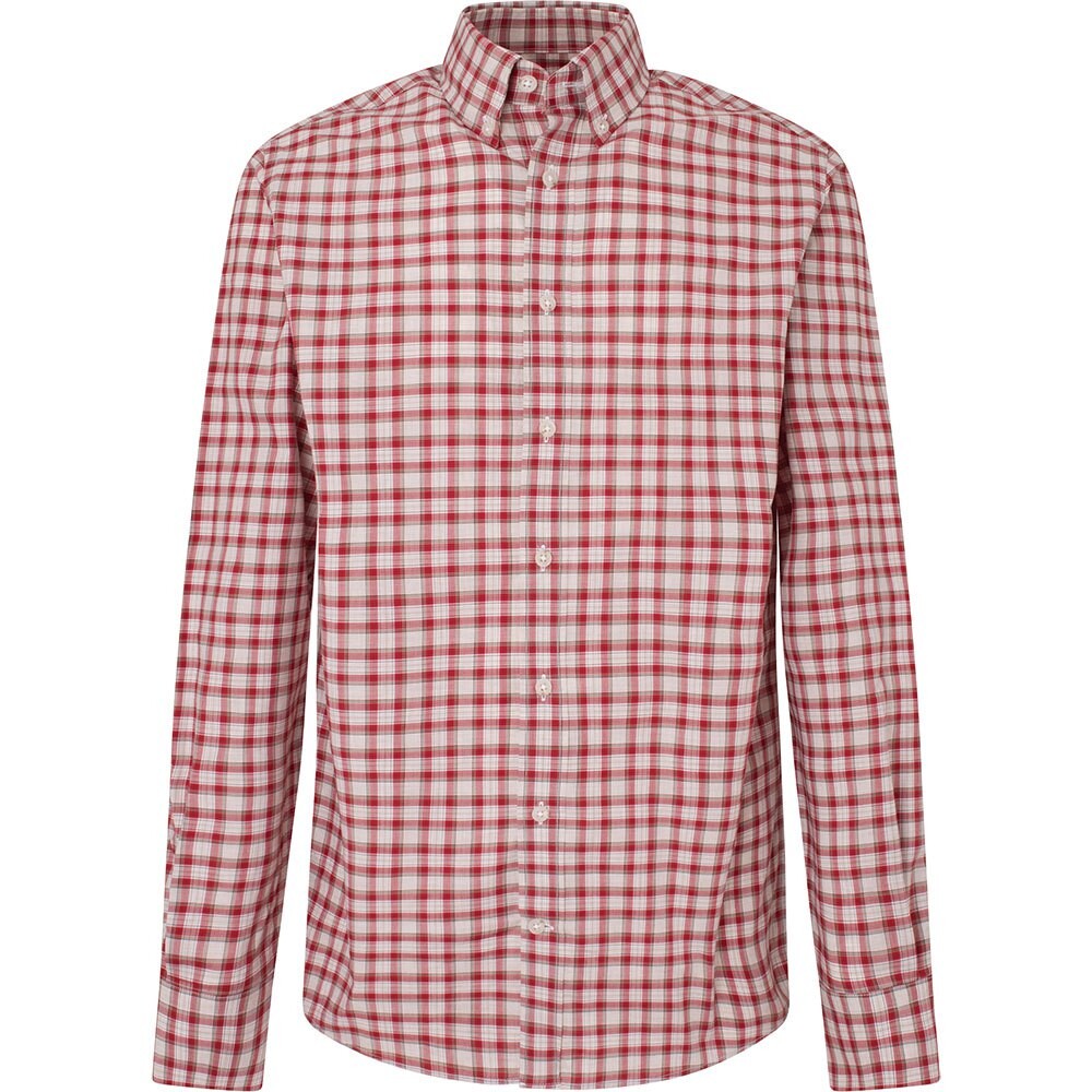 

Рубашка с длинным рукавом Hackett Mel Poplin Check, красный