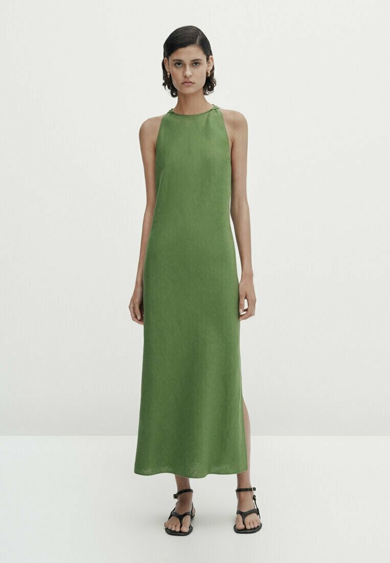 

Длинное платье Massimo Dutti, зеленый
