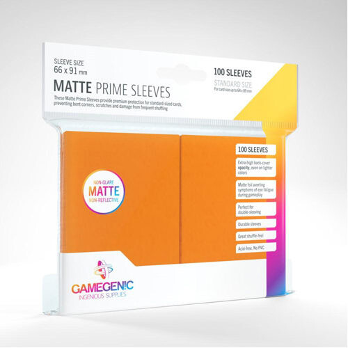 

Чехол для карточек Gamegenic Matte Prime Sleeves Orange (100 Ct.) Gamegenic