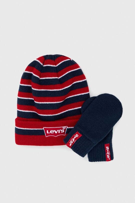 

Детская шапка и перчатки Levi's., темно-синий