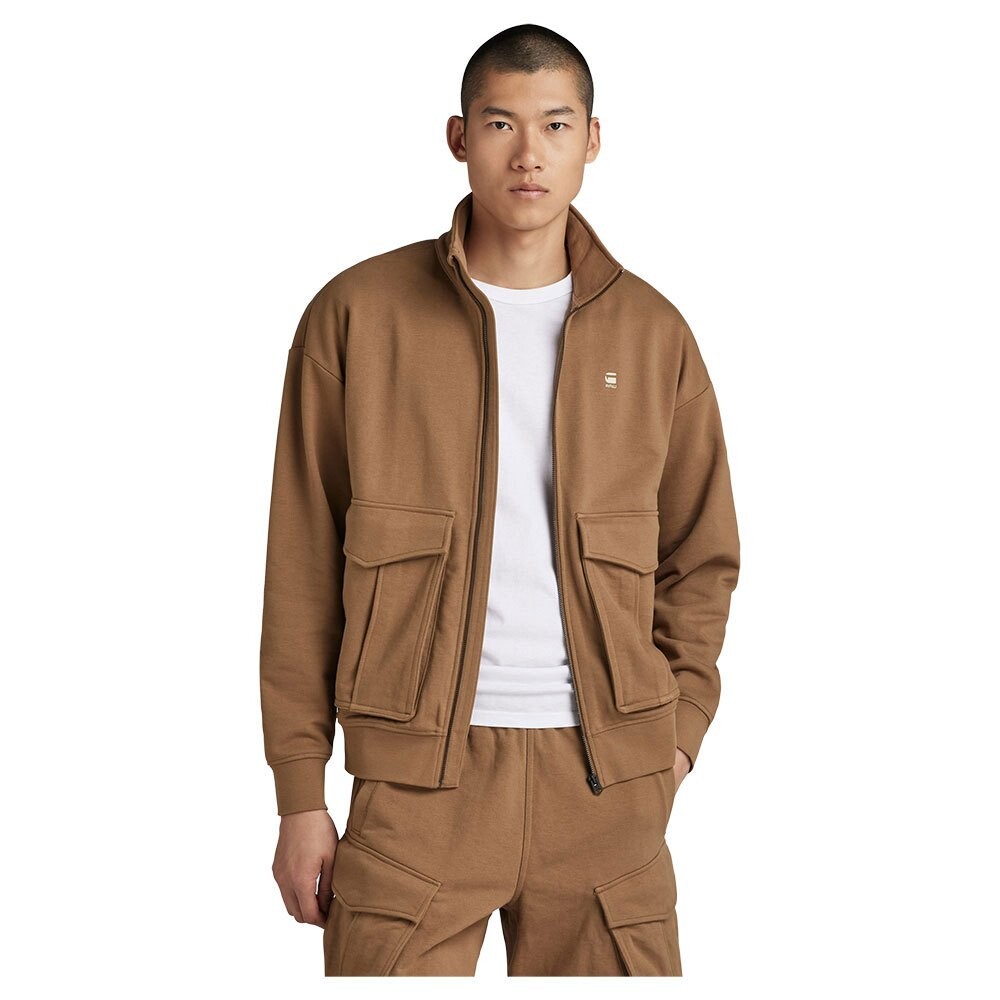 

Толстовка G-Star Rovic Through Loose full zip, коричневый