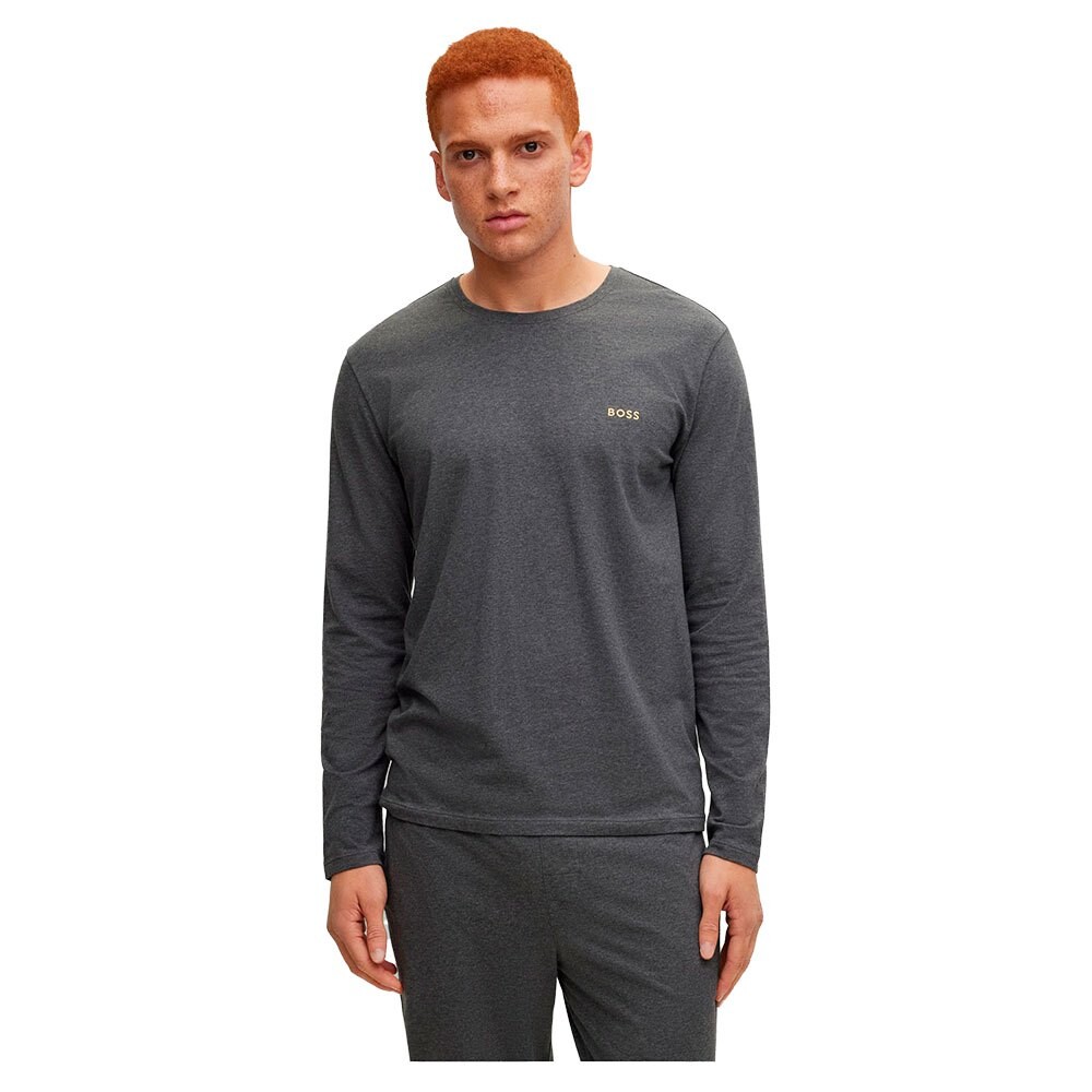 

Футболка BOSS Mix&Match 10241810 02 Long Sleeve Round Neck, серый