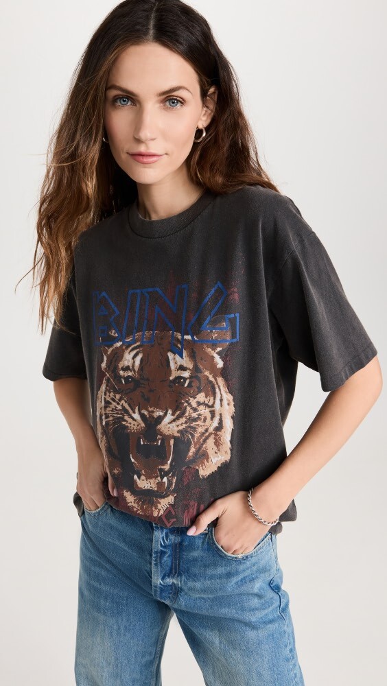 

Футболка ANINE BING Tiger, черный