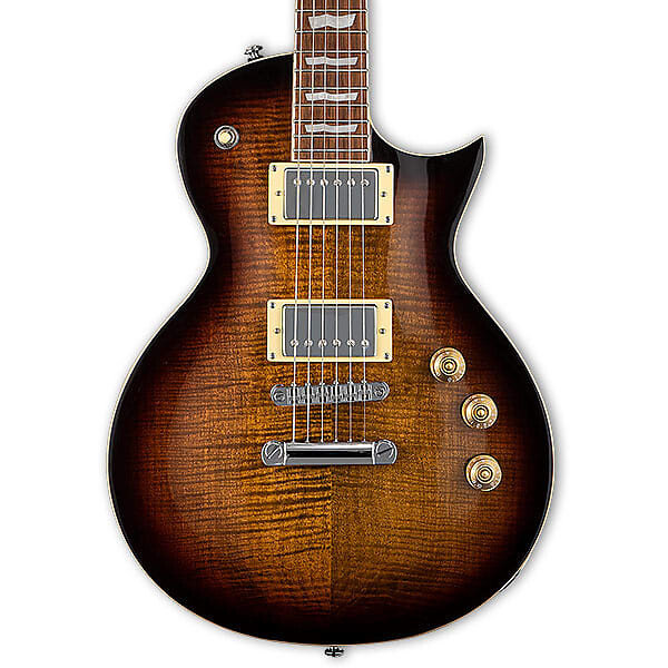 

Электрогитара ESP LTD EC-256FM DBSB Singlecut FM Electric Guitar, Dark Brown Sunburst