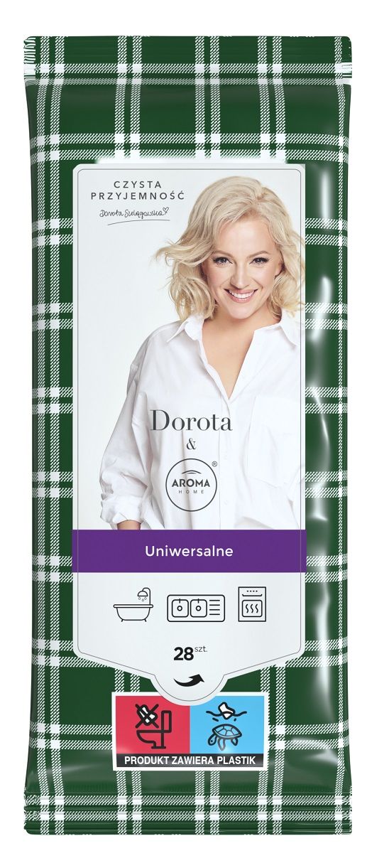 Влажные салфетки Aroma Home & Dorota Chusteczki Uniwersalne, 28 шт цена и фото