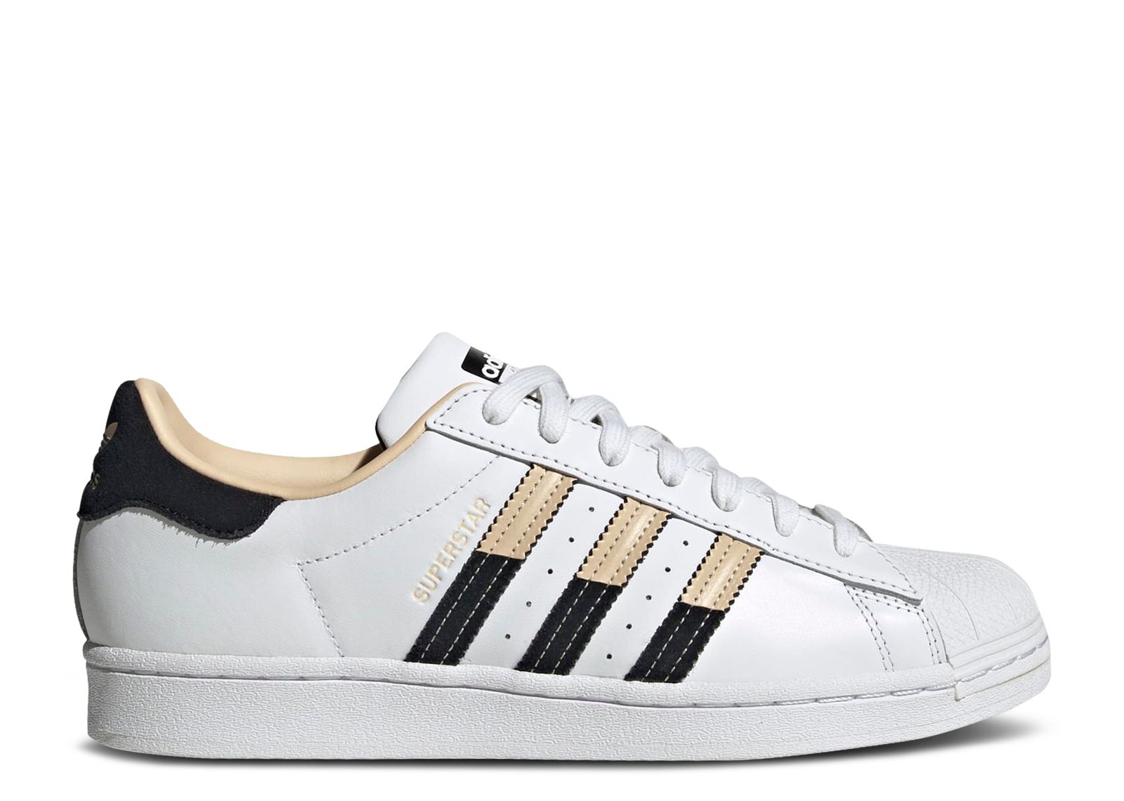 

Кроссовки adidas Superstar 'White Sand Black', белый