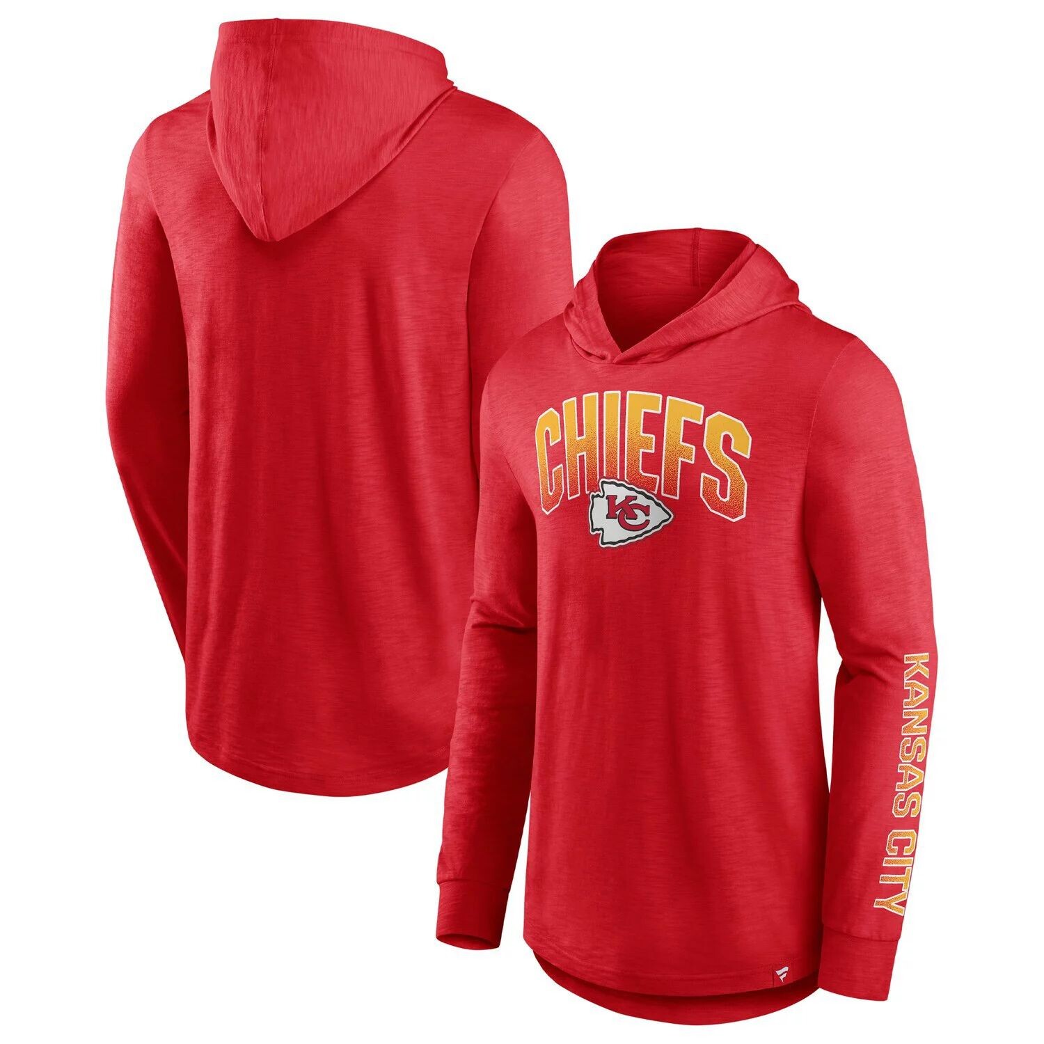 

Мужской красный пуловер с капюшоном Fanatics Kansas City Chiefs Front Runner