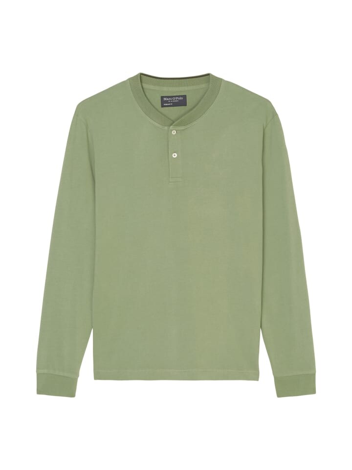 

Лонгслив Marc O'Polo Henley, цвет victorian mist