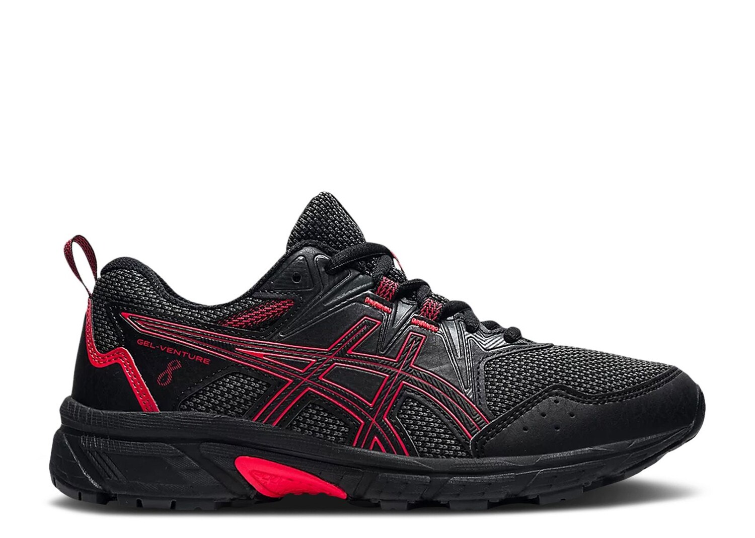 

Кроссовки ASICS Gel Venture 8 Gs 'Black Electric Red', черный