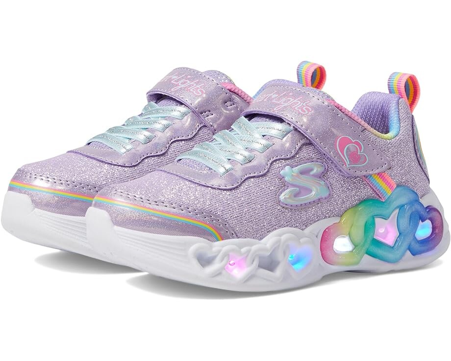 цена Кроссовки Skechers Sport Lighted- Infinite Heart Lights 303751L, цвет Lavender/Multi