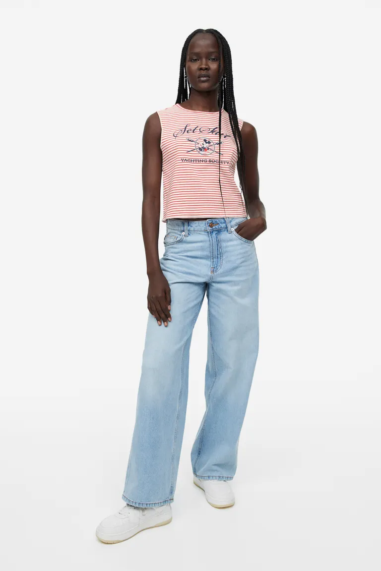 

Майка с принтом H&M, красный