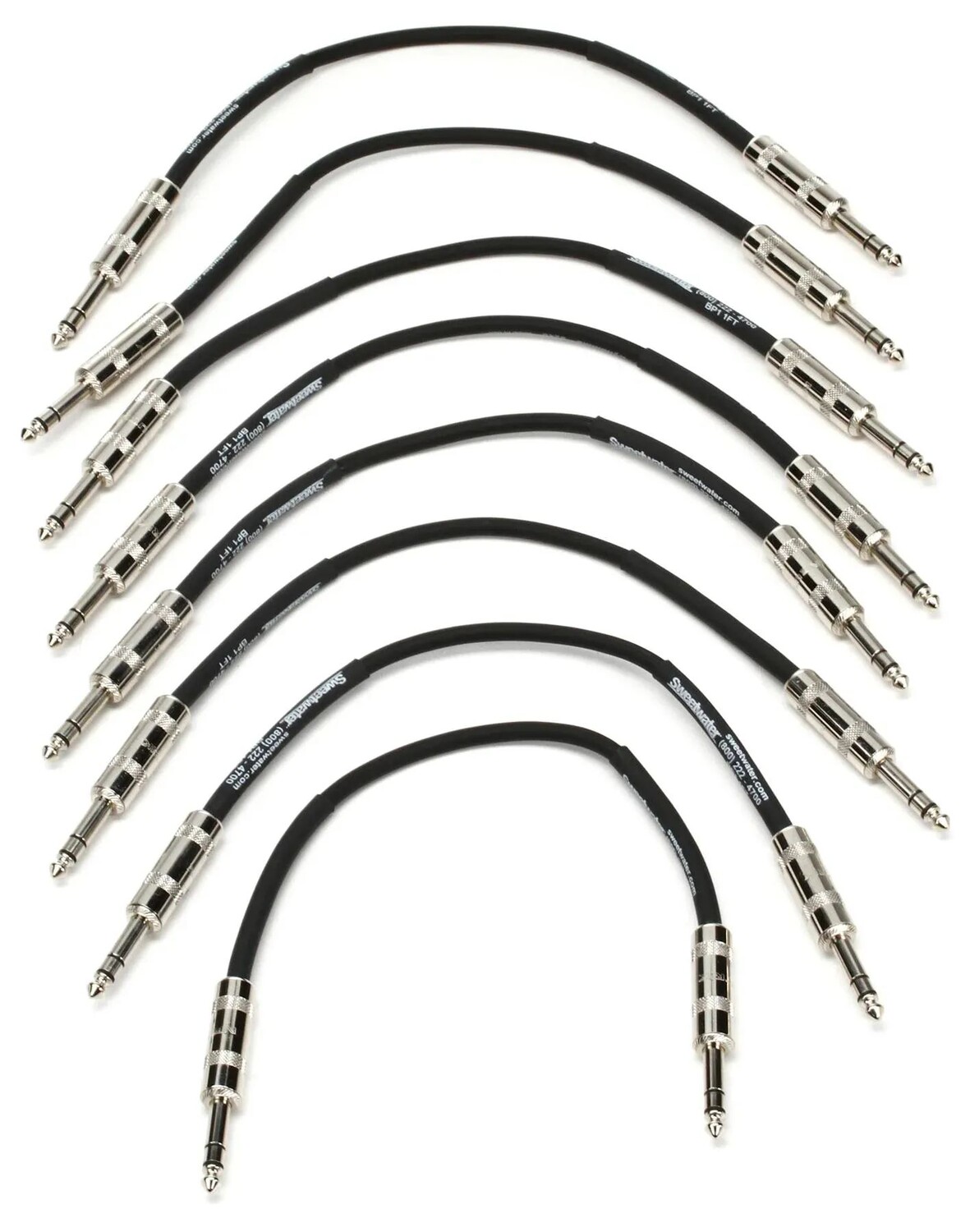 

Сбалансированный патч-кабель Pro Co BP-1 Excellines — штекер TRS 1/4 дюйма на штекер TRS 1/4 дюйма, 8 шт. — 1 фут