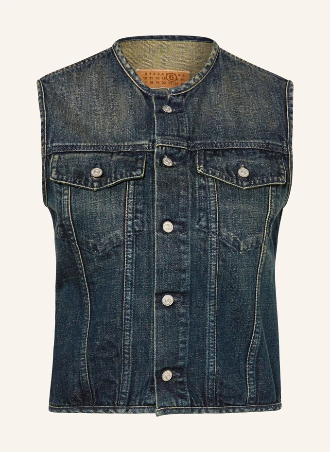 

Джинсовой жилет Mm6 Maison Margiela, синий