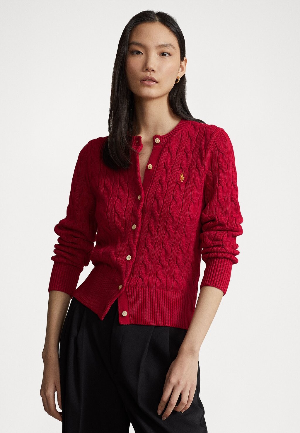 

Кардиган Polo Ralph Lauren КАРДИГАН С ДЛИННЫМ РУКАВОМ, красный
