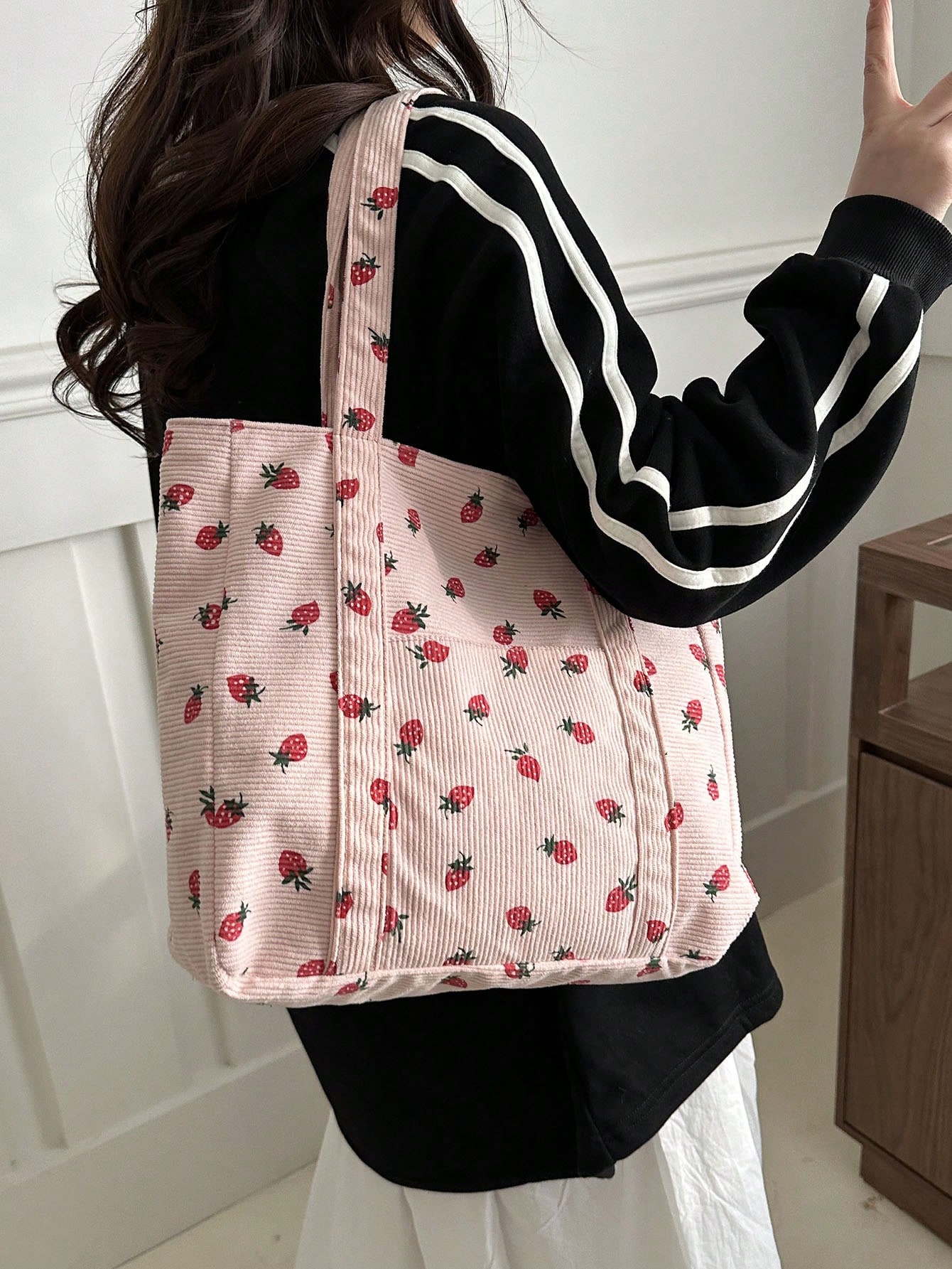 1 шт. женская модная элегантная легкая роскошная большая сумка для свиданий или покупок в любое время года, розовый