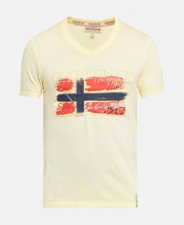 

Футболка Geographical Norway, светло-желтого
