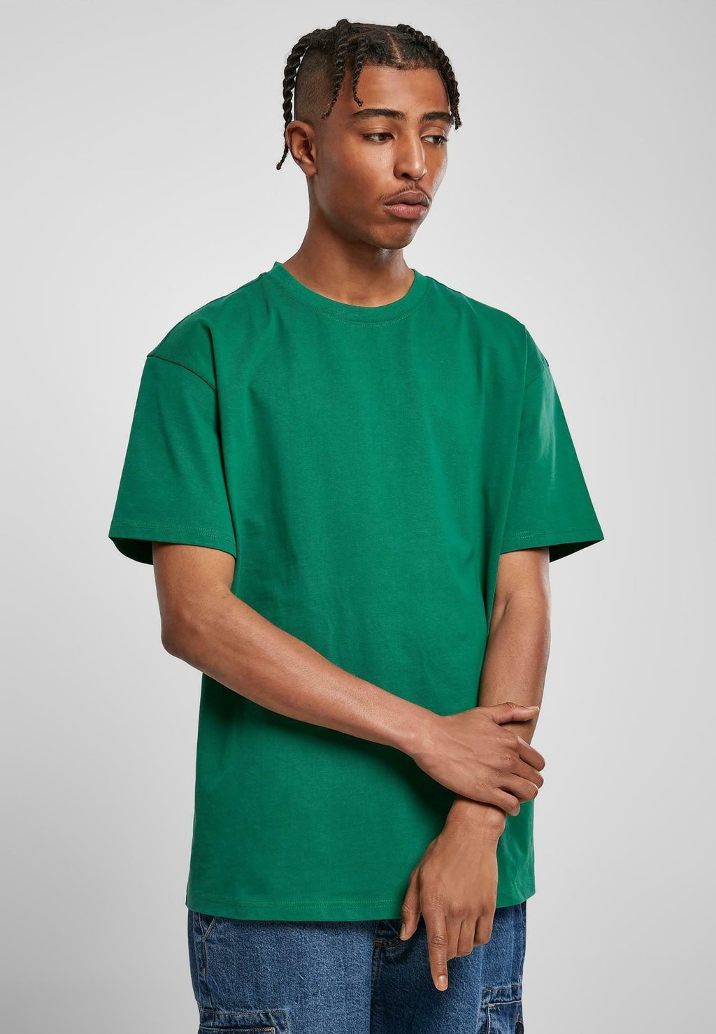 Базовая футболка HEAVY Urban Classics, зеленая