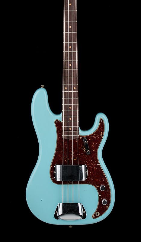 Басс гитара Fender Custom Shop '63 P Bass Journeyman Relic - Aged Daphne Blue #72443
