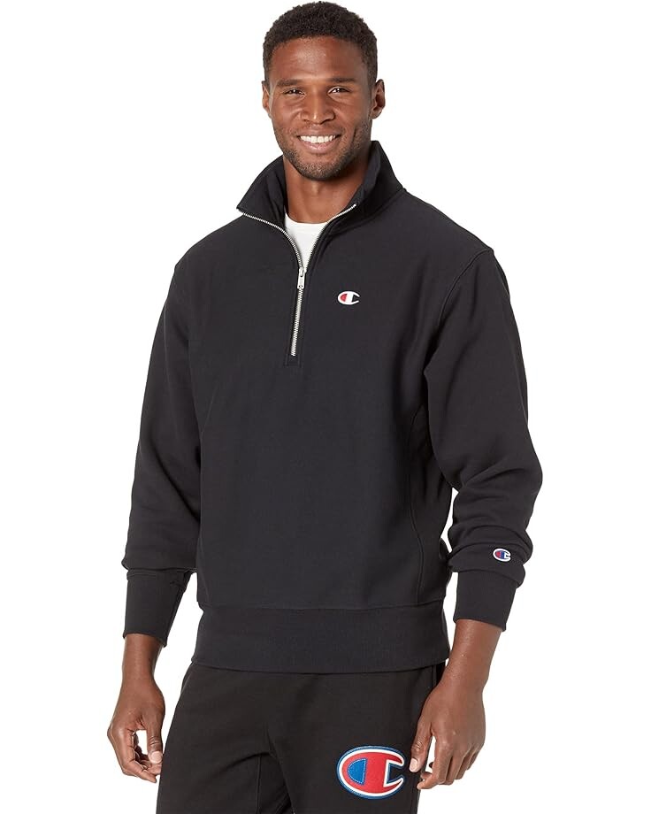 

Пуловер Champion Reverse Weave 1/4 Zip Pullover, черный