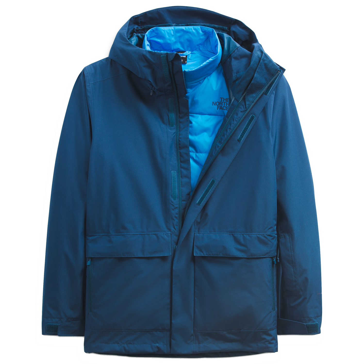 цена Куртка The North Face Clement Triclimate, цвет Monterey Blue/Hero Blue